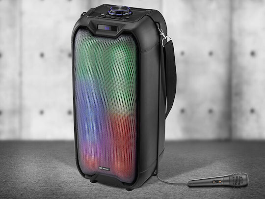Tracer Karaoke Speaker with Wired Microphone and Lighting Effects Rocket TWS TRAGLO46925 Black