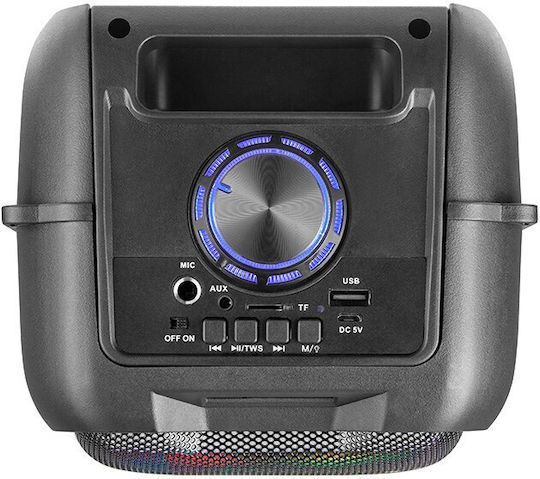 Tracer Karaoke Speaker with Wired Microphone and Lighting Effects Rocket TWS TRAGLO46925 Black