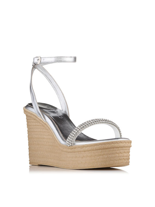 TOMAS Gracie Platform Strass Silver