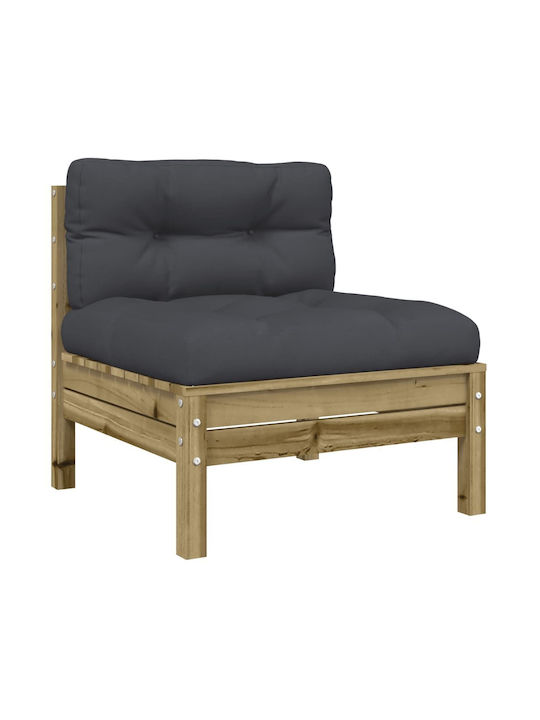 vidaXL Garden & Outdoor Furniture Set 7 Pieces Anthracite with Pillows