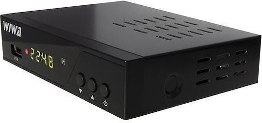WIWA H.265 Pro Ψηφιακός Δέκτης Mpeg-4 Full HD (1080p) με Λειτουργία PVR (Εγγραφή σε USB) Σύνδεσεις SCART / HDMI / USB