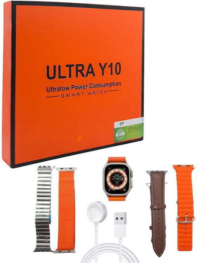 Ultra Y10 Smartwatch με Παλμογράφο (Πολύχρωμο)