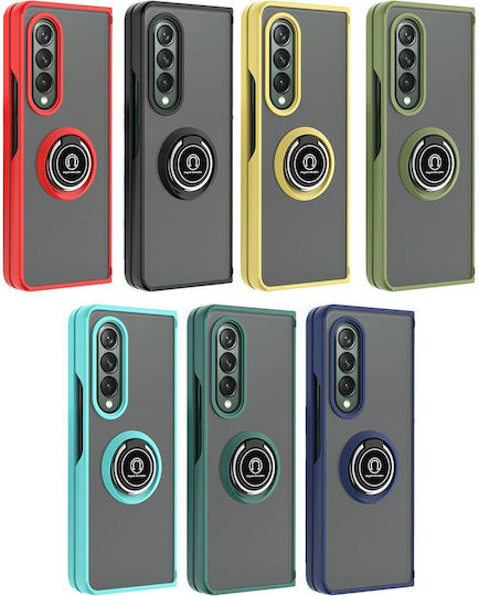 Samsung Galaxy Z Fold3 5g Q Shadow 1 Series Tpu + Pc Holder Phone Case Red