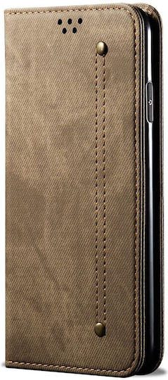 Denim Texture Book Khaki (Xiaomi 14 Ultra)