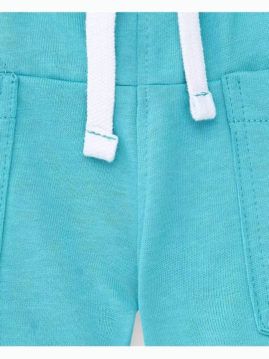 Kinder-Shorts/Bermudas Stoff Türkis