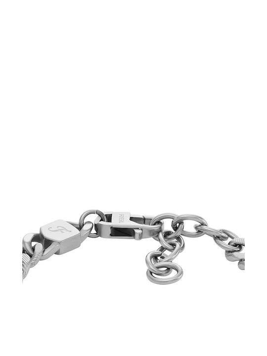 Fossil Chain Hand made of Steel Thin Thickness 1mm and Length 21cm