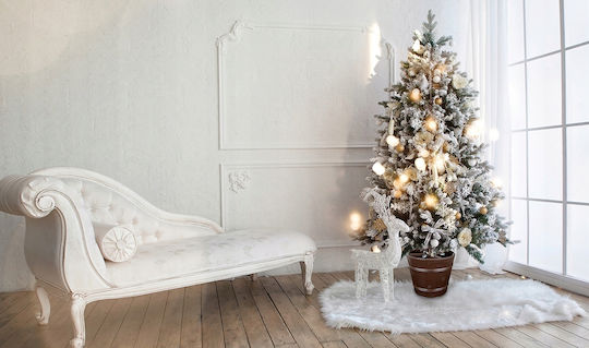 Weihnachtsbaumständer Holz Grün Ψάθινη