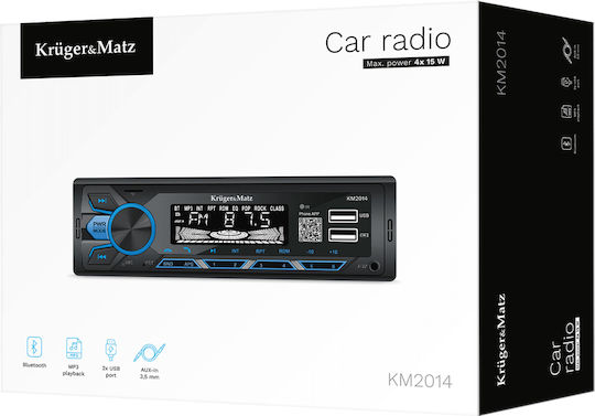 Kruger & Matz Car Radio 1 DIN Bluetooth USB