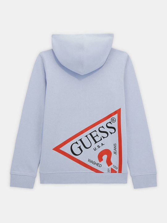 Guess Kids Sweatshirt Cardigan Blue Active