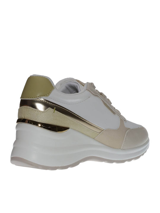 Γυναικεία Flatforms Sneakers Λευκά