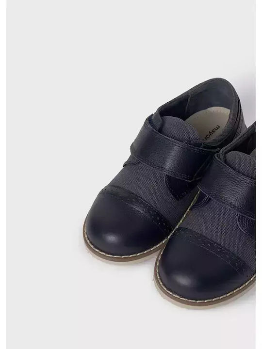 Mayoral Boys Leather Moccasins Navy Blue