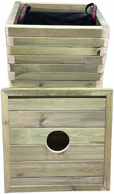 Tesias Wooden Waste Bin