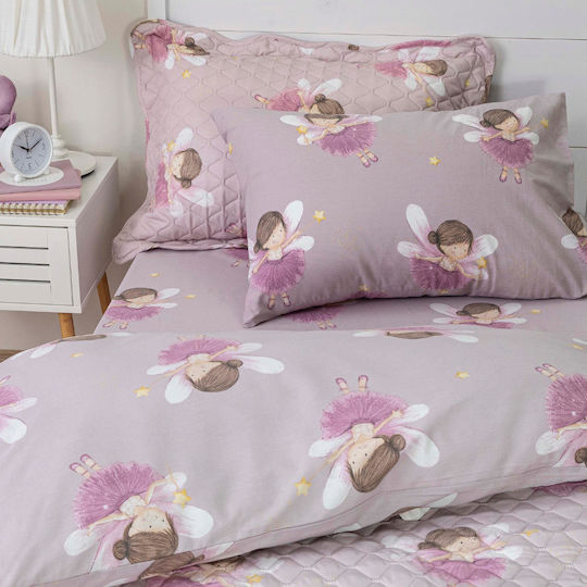 Borea Kids Sheets Fantasia Lilac 160x250cm Borea Kids Sheets Fantasia Lilac 160x250cm