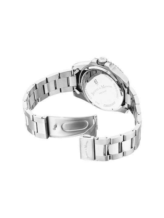 Jacques Du Manoir Men's Watch 43mm Battery With Steel Bracelet