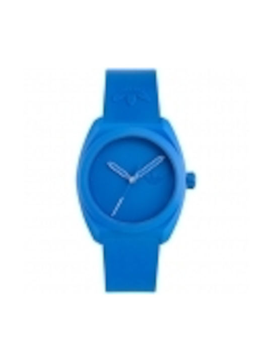 Adidas Project Three Watch with Blue Rubber Strap