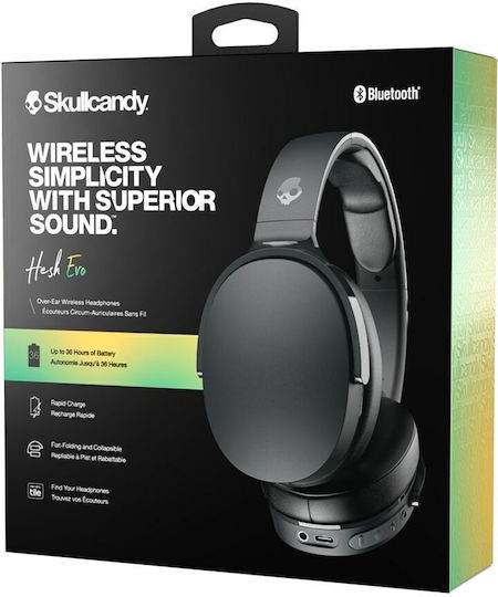 Skullcandy Fără fir / Cu fir Over Ear Căști cu 36 ore de Funcționare și Încărcare Rapidă Negre