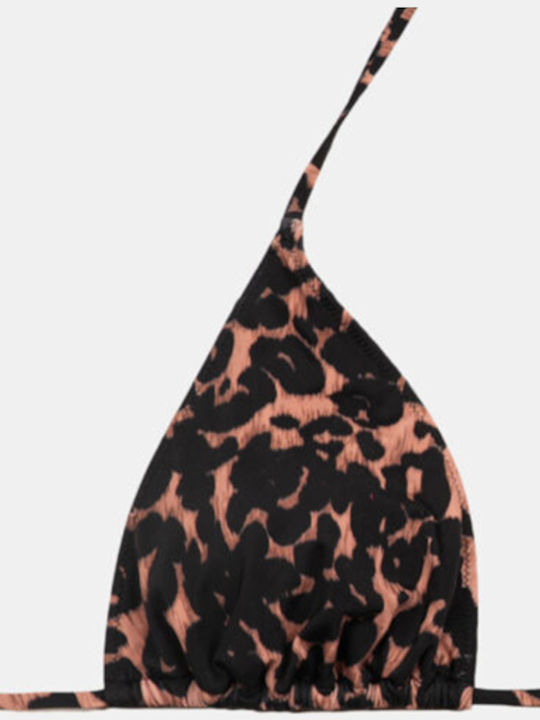 Top Bikini Triunghiular pentru Femei Rock Club Imprimeu Animal Mărime Plus Lycra