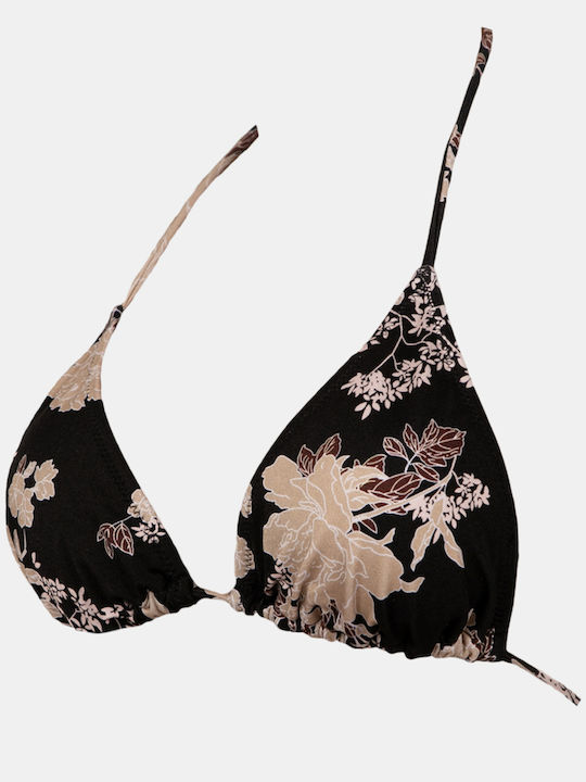 Γυναικείο Μαγιό Τρίγωνο Rock Club Peony Print Τοπ Bikini Regular Fit Lycra Γυναικείο Μαγιό Τρίγωνο Rock Club Peony Print Τοπ Bikini Regular Fit Lycra