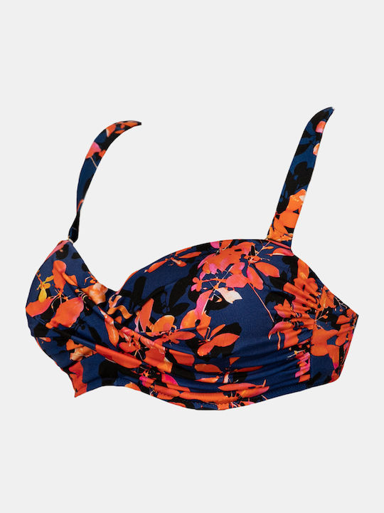 Damen-Bademode BH trägerlos Rock Club Orchidee Häkeln Bikini große Oberweite Regular Fit Lycra Cup D
