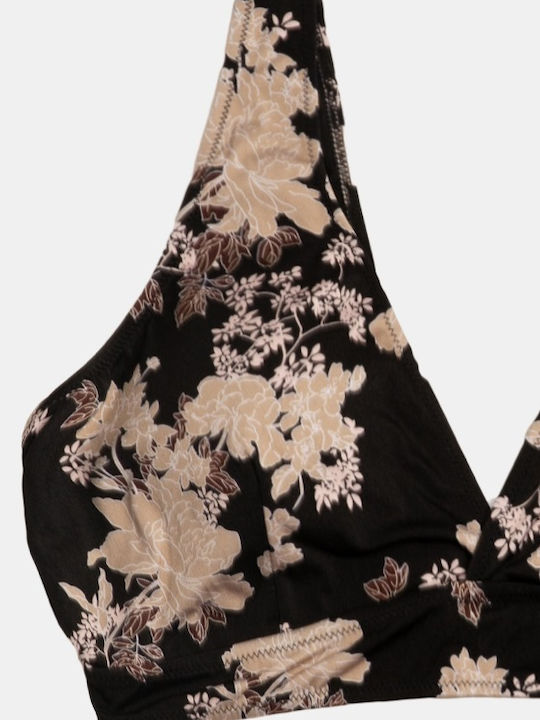 Дамски бански топ Rock Club Peony Bikini Wrap голям размер ликра