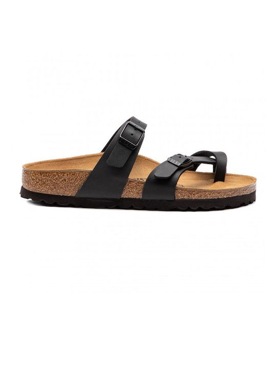 Birkenstock Mayari Women's Flat Sandals Anatomic in Black Color