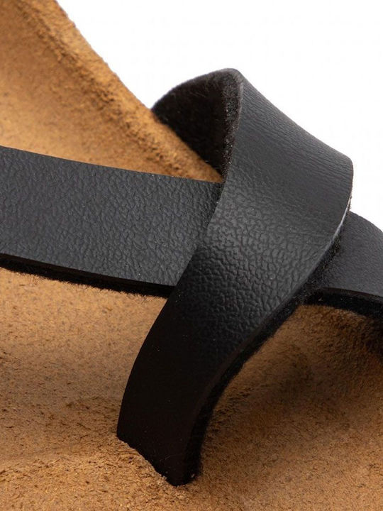 Mayari Women's Flat Sandals Anatomic in Black Color