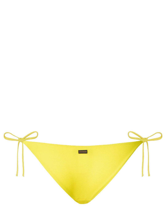 Bikini Slip with Ties Yellow
