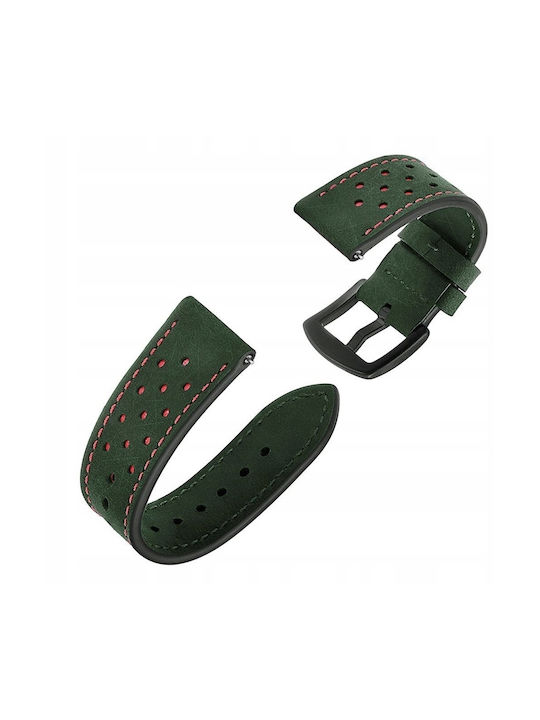 Spacecase Elegance Universal Leather Strap Smartwatches 22mm Green 5903943243921 119622