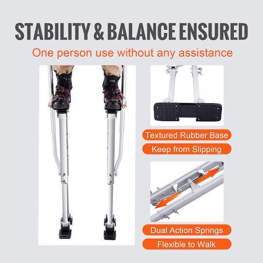 Aluminum Stilts 91.4-126.7 Cm 2 Pcs Vevor Sgbgqycys3650py9hv0