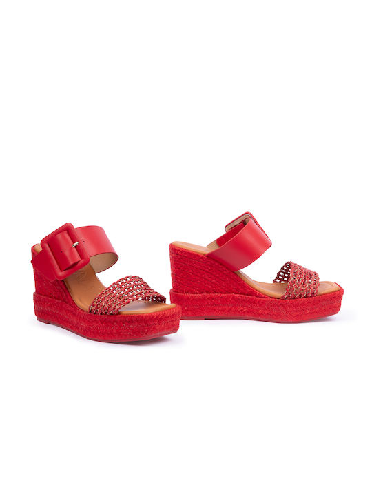 Kanna Women's Platform Shoes Red