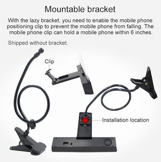 Handy-Display-Vergrößerer L2 12.0 Zoll Universal mit Bluetooth-Lautsprecher in Schwarz