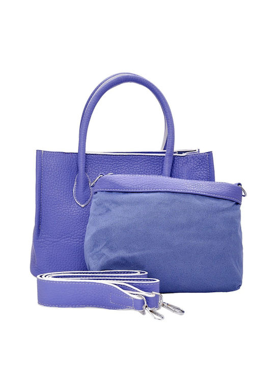 Bag to Bag Set Damen Tasche Tote Hand Lila