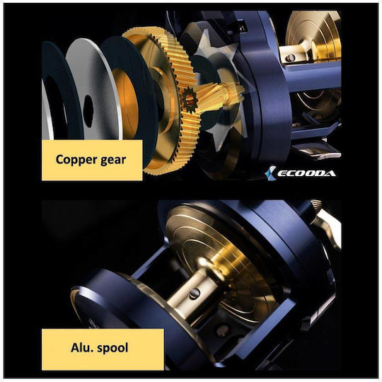 Ecooda Left Handed Fishing Reel for Slow Jigging