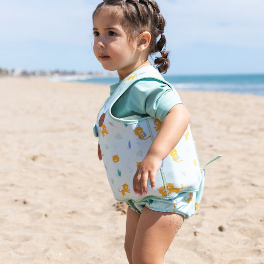 Saro Kids' Neoprene Green Swimming Vest Float for 3-6 Years Old