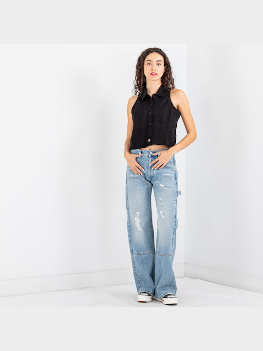 Dickies Ärmellos Damen Hemd Black