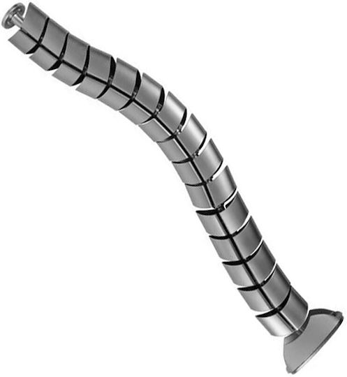 Maclean Mc-768 Cable Cover S Organizer Office Desk Silver 75cm