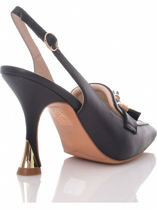 Calliope Pumps mit Riemchen Schwarz