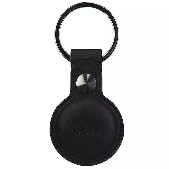 Audi Synthetic Leather Airtag Case Black