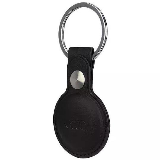 Audi Synthetic Leather Airtag Case Black