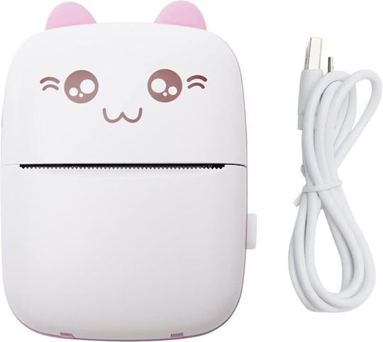Black and White Thermal Printer White / Pink