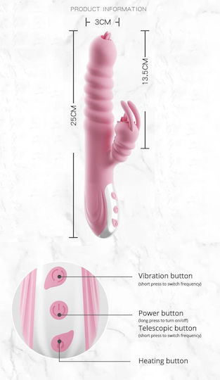 Rabbit Vibrator 2-in-1 Strong G-spot Vaginal Orgasm