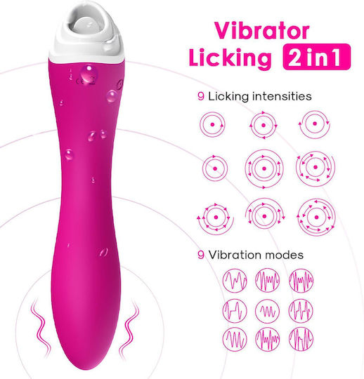 Вибратор на G-точката Клиторният масажор 19cm 9 Modes