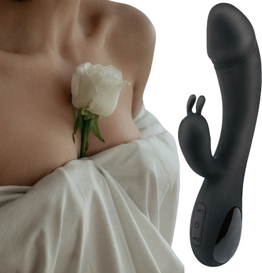 Chisa Novelties Δονητής Rabbit 19cm Μαύρος