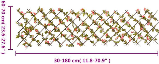Garden Trellis made of Wood in Copper Colour 180x60cm