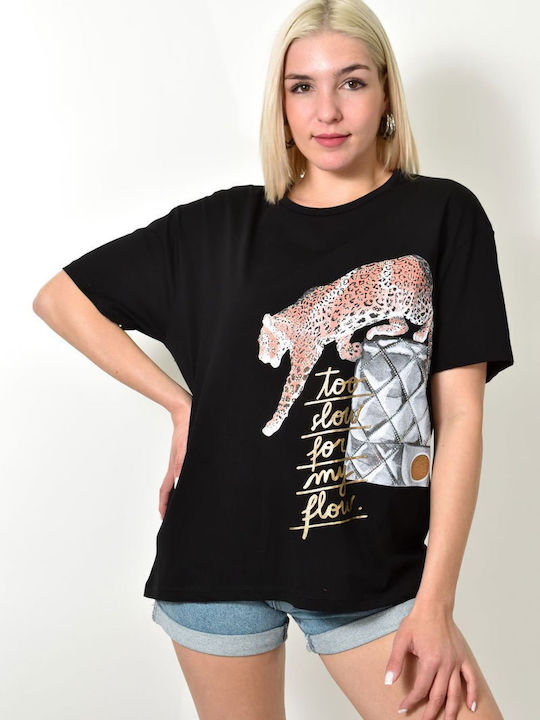 Potre Damen T-Shirt Black