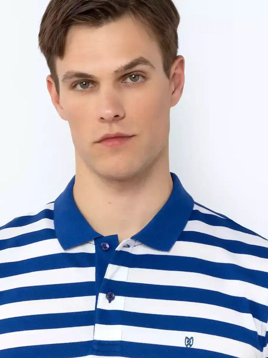 The Bostonians Men's Short Sleeve Blouse Polo BLUE