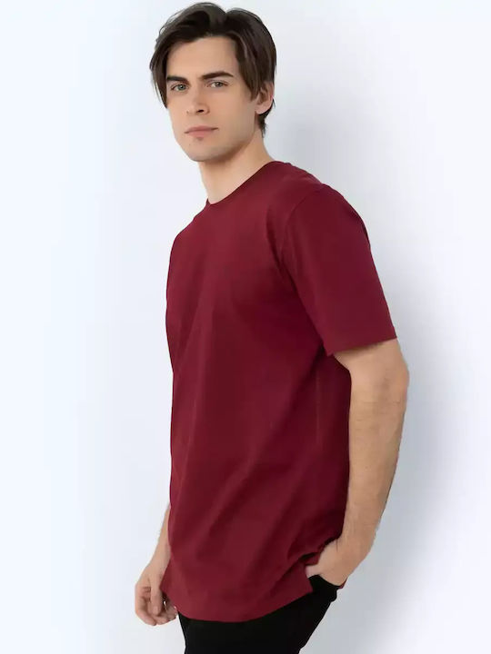 The Bostonians Men's Short Sleeve T-shirt BORDO