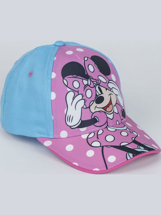 Minnie Mouse Palarie Copii Jockey Tesatura Turcoaz