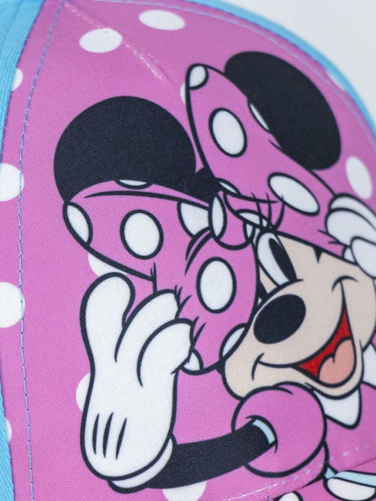 Minnie Mouse Palarie Copii Jockey Tesatura Turcoaz