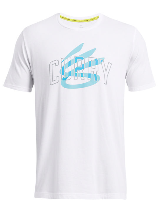 Ua M Curry Champ Athletic T-Shirt White